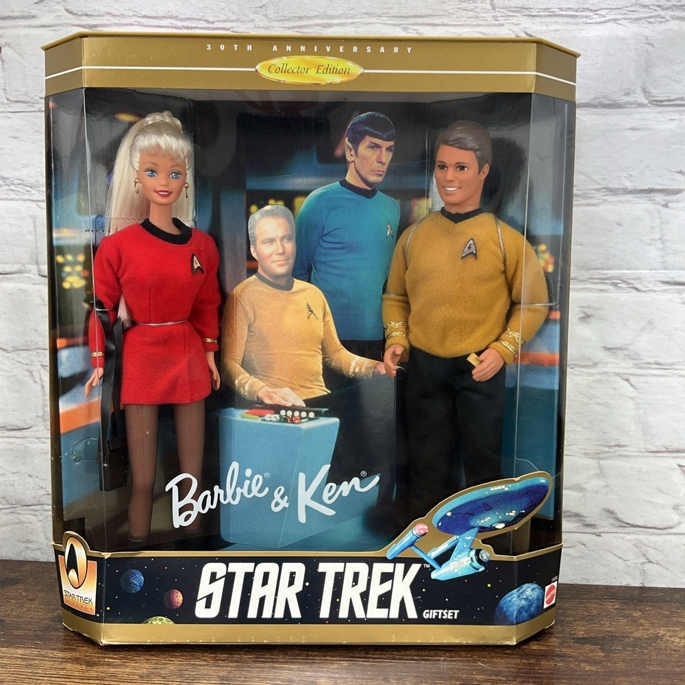Star Trek Barbie & Ken 30th Anniversary Edition Doll Gift Set Mattel Dolls